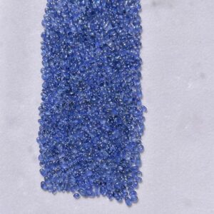 Natural Burmese blue sapphire tumble cabochon loose gemstones in rich blue shades